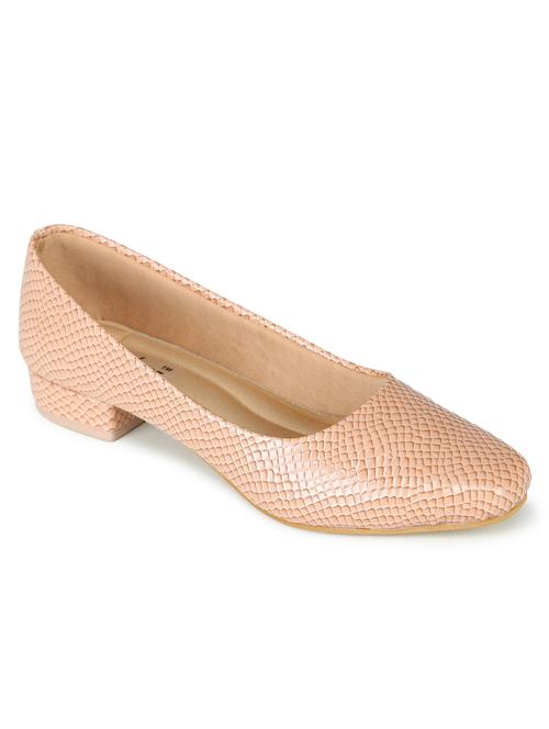 beige leatherette slip on ballerina - 17905990 - Very Small Image - 1