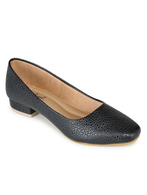 black leatherette slip on ballerina - 17905993 - Very Small Image - 1