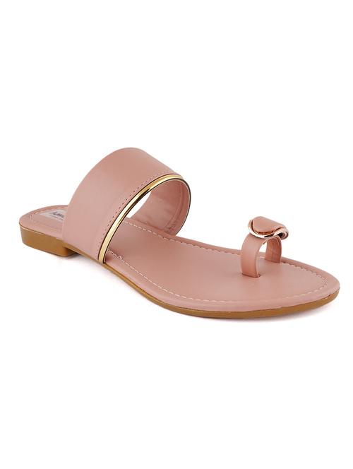 pink pu one toe sandals - 17906384 - Very Small Image - 1