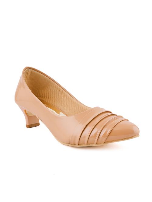 beige pu slip on pumps - 17906482 - Very Small Image - 1