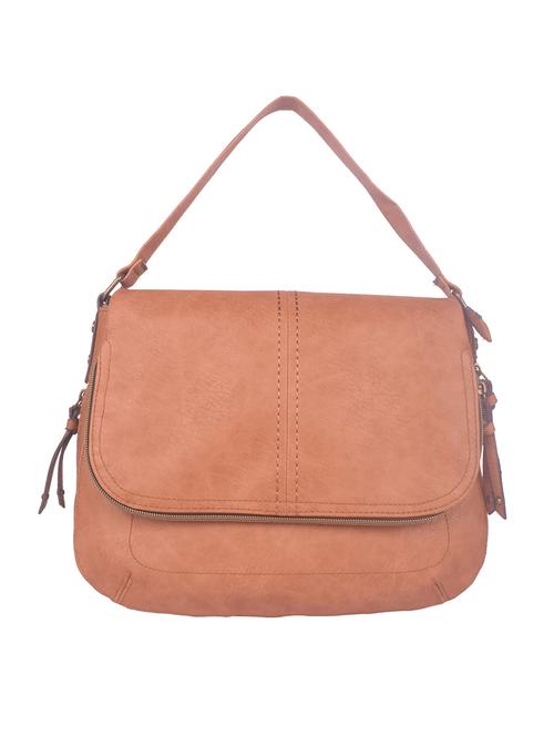 tan leatherette (pu) regular tote - 17907097 - Very Small Image - 1