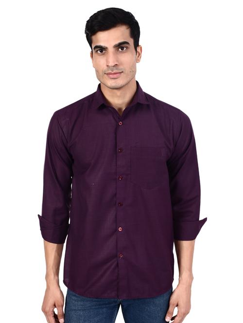 mens solid casual shirt - 17908479 - Very Small Image - 1