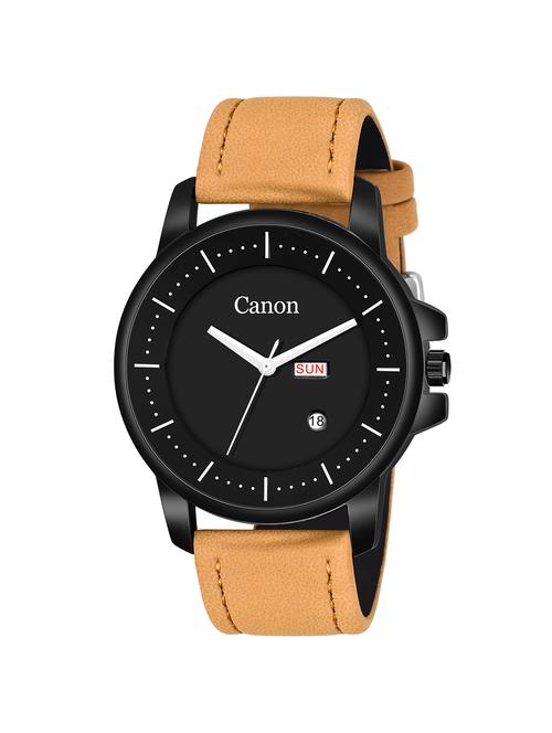 beige leatherette strap watch  - 17909629 - Very Small Image - 1