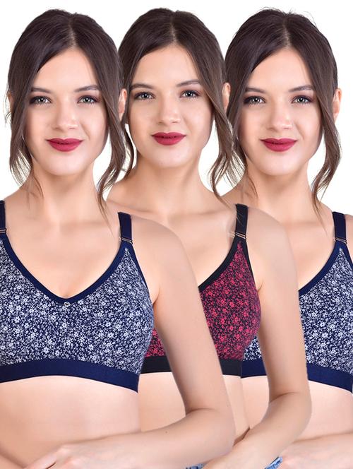 set of 3 printed minimizer bra - 17910829 - Very Small Image - 1