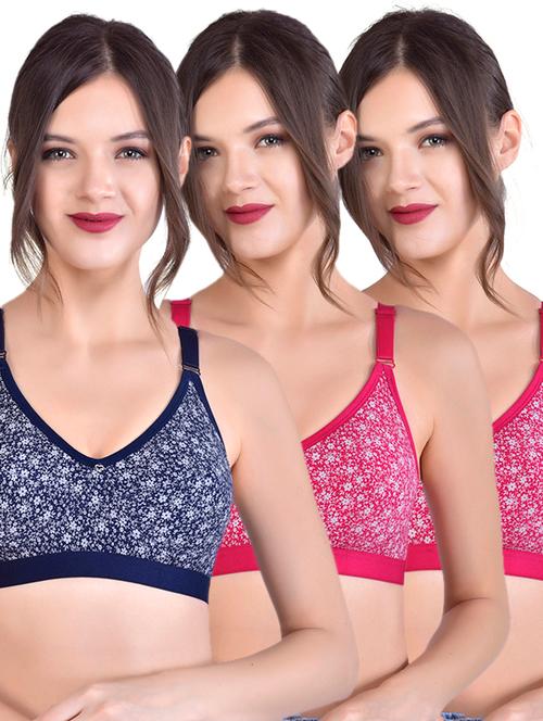 set of 3 printed minimizer bra - 17910830 - Very Small Image - 1