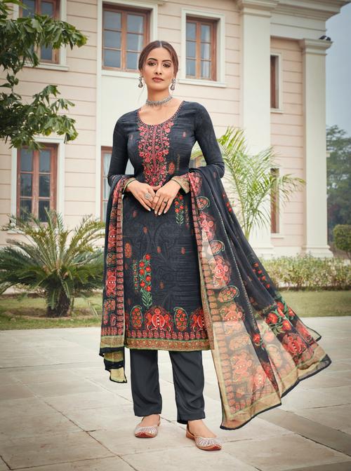 vishwam fancy premium crepe embroidered salwar  - 17911072 - Very Small Image - 1