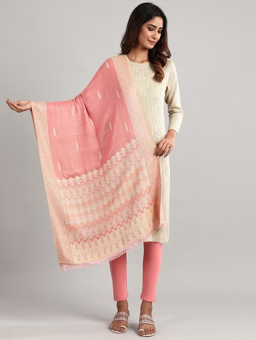women's self design shawl - 17911485 - Very Small Image - 1