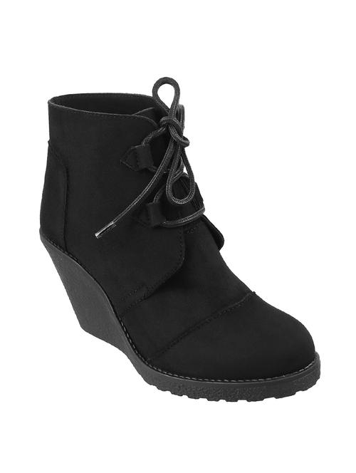 black lace up ankle boots - 17913169 - Very Small Image - 1