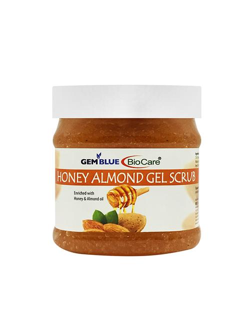 gemblue biocare honey & almond gel scrub, 500ml - 17913513 - Very Small Image - 1