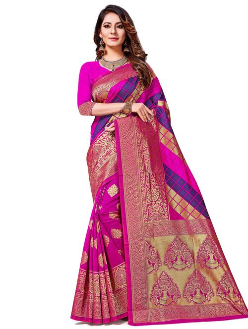 jacquard work woven saree - 17921790 - Very Small Image - 1