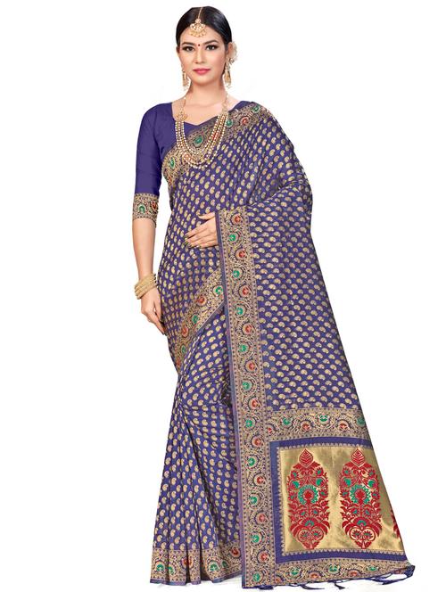 jacquard work woven saree - 17921916 - Very Small Image - 1