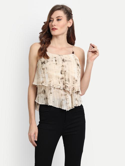 women's layered shoulder strap top - 17922795 - Very Small Image - 1