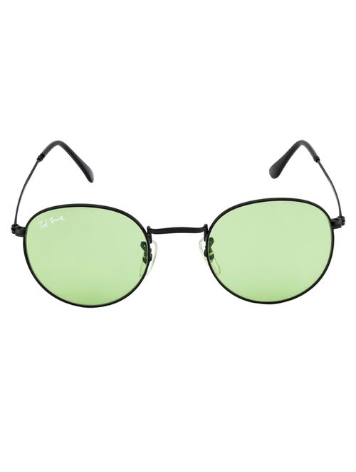moon by ted smith in black frame with round candy green lens sunglass - 17925468 - Very Small Image - 1