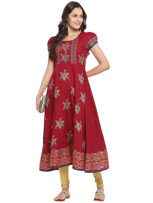Women's Flared Kurta - 17926051 - Very Small Image - 1