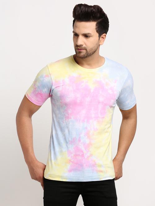 multi colored tie & dye print t-shirt - 17927167 - Very Small Image - 1