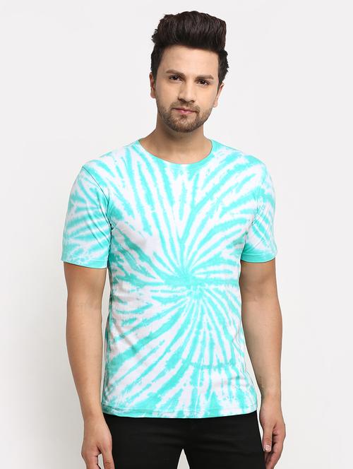 green tie & dye print t-shirt - 17927172 - Very Small Image - 1