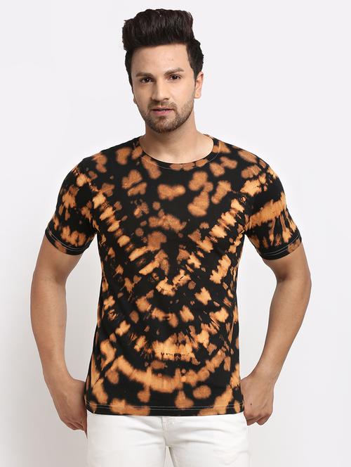 black tie & dye print t-shirt - 17927179 - Very Small Image - 1