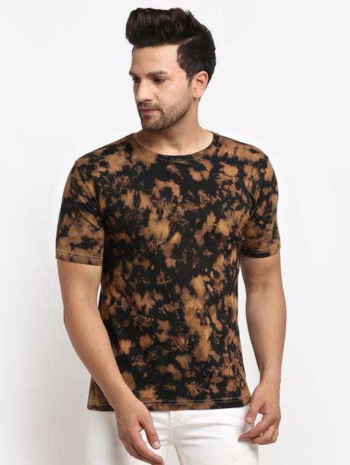 black tie & dye print t-shirt - 17927181 - Very Small Image - 1