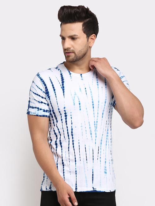 blue tie & dye print t-shirt - 17927205 - Very Small Image - 1