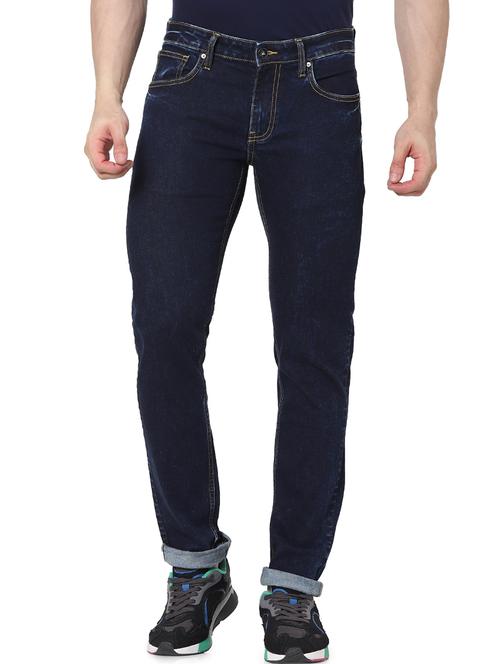 dark blue light washed denim jeans - 17928668 - Very Small Image - 1