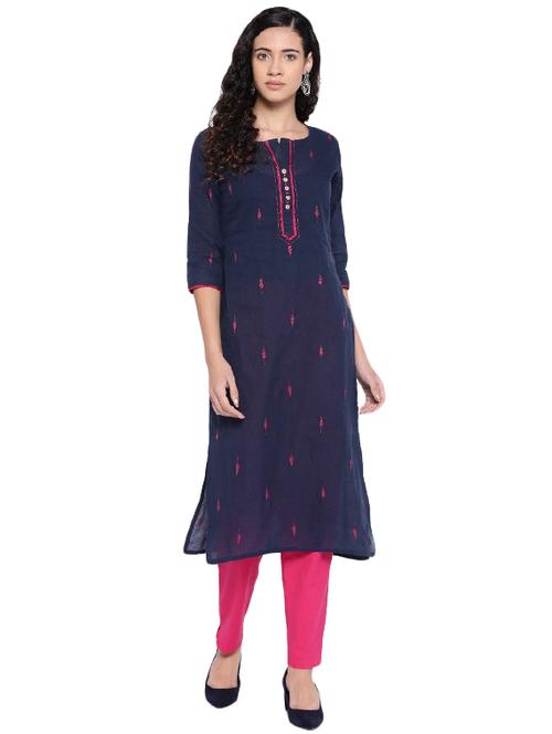 women's straight kurta - 17929209 - Very Small Image - 1