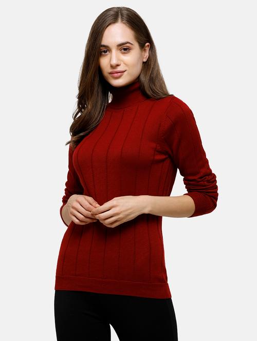 turtle neck solid pullover - 17929342 - Very Small Image - 1