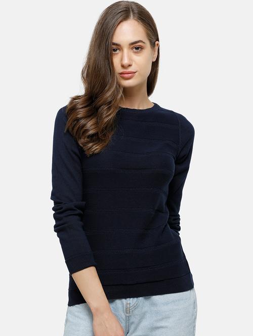 round neck solid  pullover - 17929359 - Very Small Image - 1