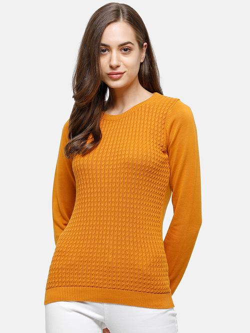 round neck textured pullover - 17929386 - Very Small Image - 1