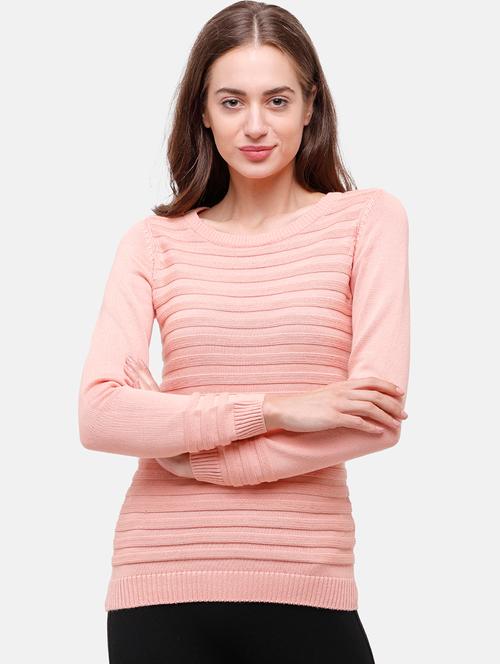 round neck textured pullover - 17929399 - Very Small Image - 1