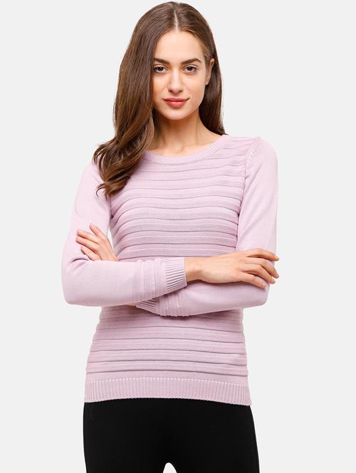 round neck textured pullover - 17929405 - Very Small Image - 1