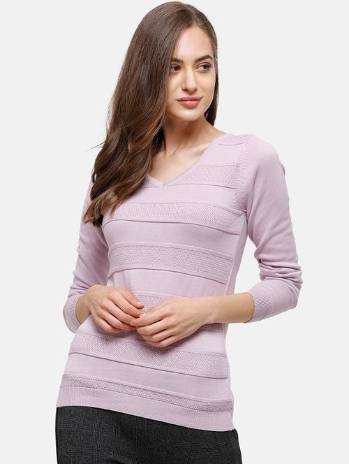 v-neck textured pullover - 17929406 - Very Small Image - 1