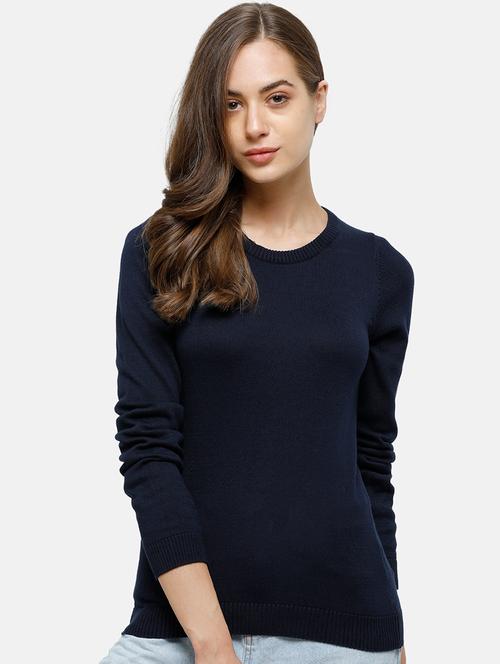 round neck solid pullover  - 17929449 - Very Small Image - 1