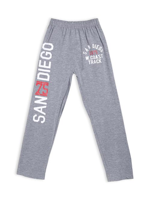 grey printed track pant - 17930036 - Very Small Image - 1