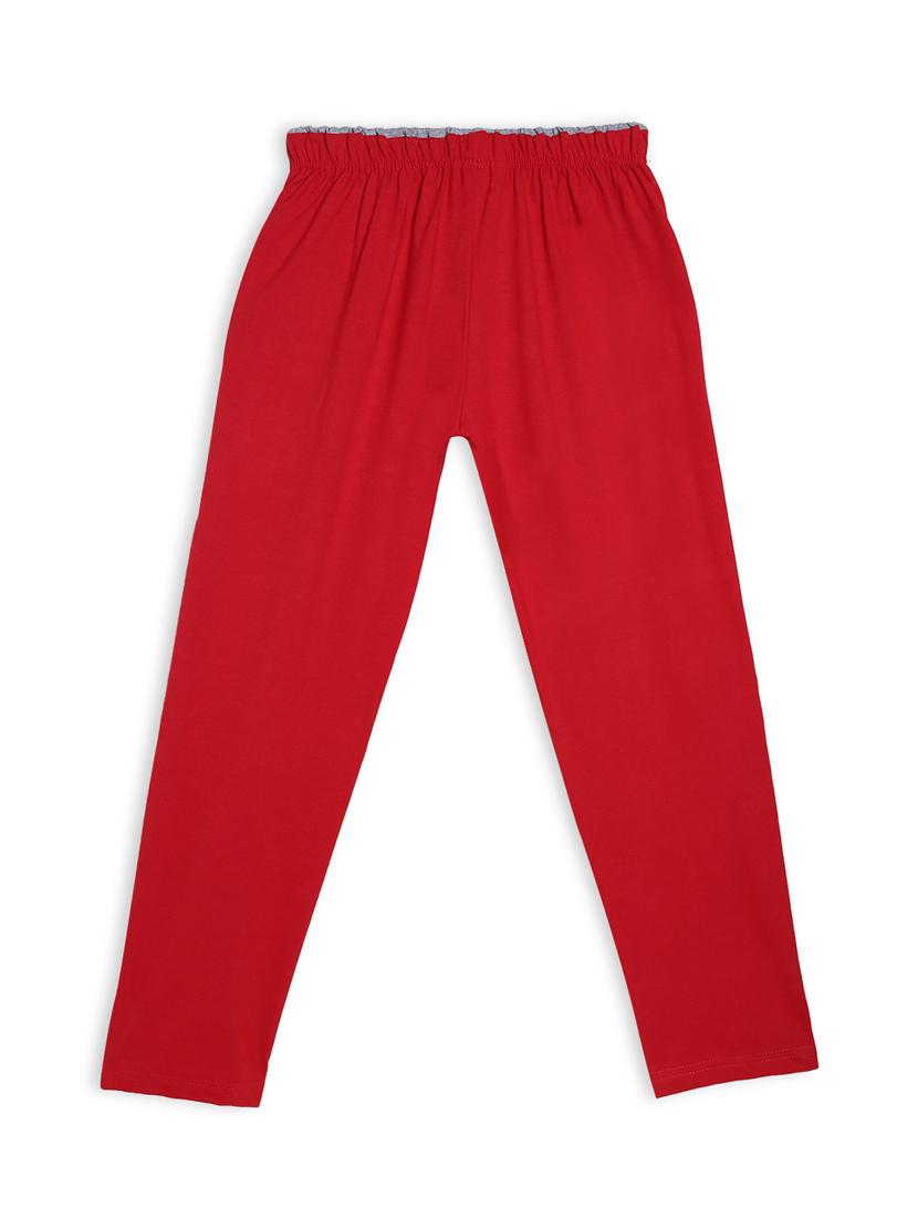 red printed track pant - 17930046 - Zoom Image - 1