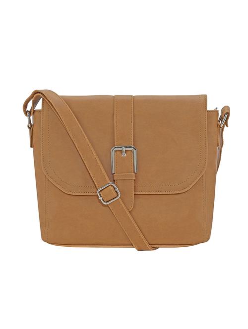 nude leatherette (pu) sling bag - 17930232 - Very Small Image - 1