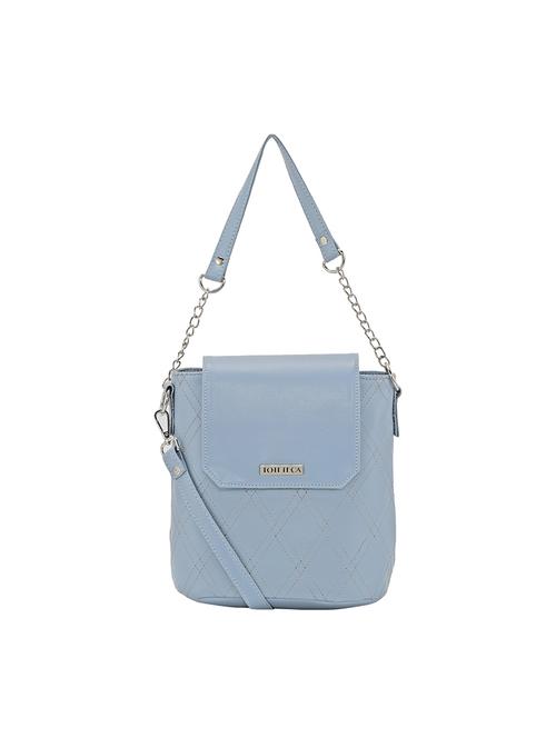 blue leatherette (pu) sling bag - 17930304 - Very Small Image - 1