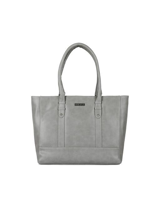grey leatherette (pu) handbag - 17930327 - Very Small Image - 1