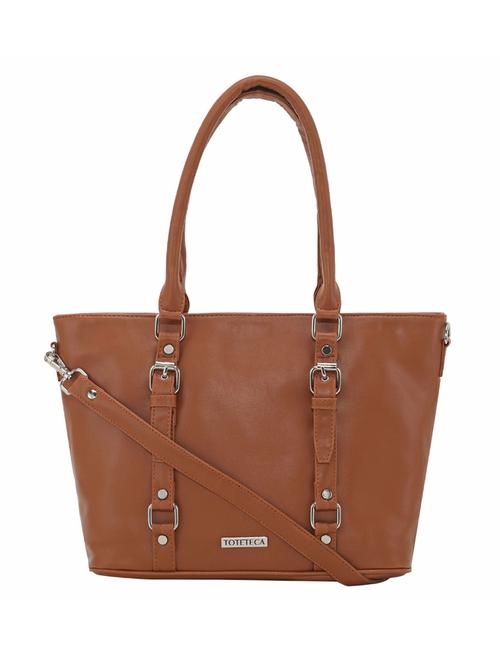 nude leatherette (pu) handbag - 17930361 - Very Small Image - 1