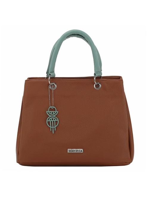 nude leatherette (pu) handbag - 17930380 - Very Small Image - 1