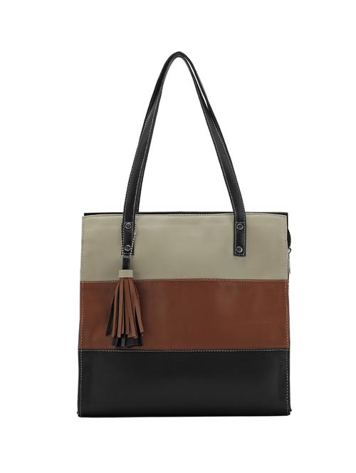 black leatherette (pu) handbag - 17930381 - Very Small Image - 1