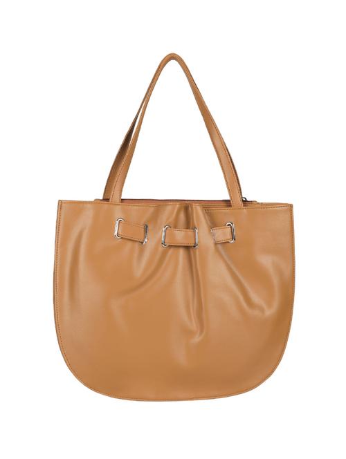 nude leatherette (pu) handbag - 17930408 - Very Small Image - 1