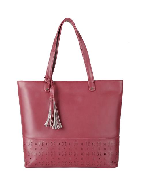 red leatherette (pu) handbag - 17930480 - Very Small Image - 1