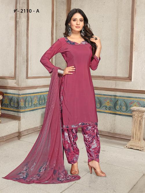 vishwam pink colored digital prints crepe  - 17930587 - Very Small Image - 1