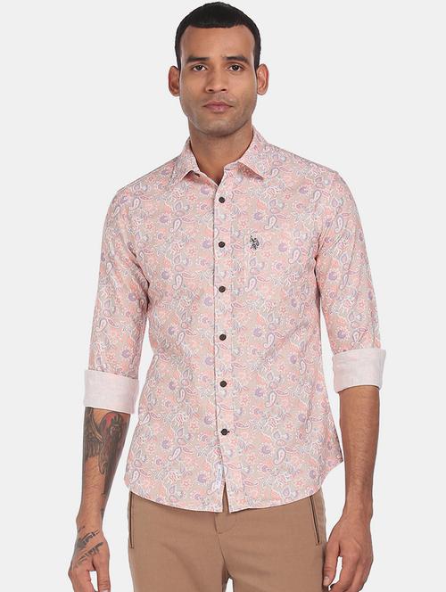 mens paisley casual shirt - 17930685 - Very Small Image - 1
