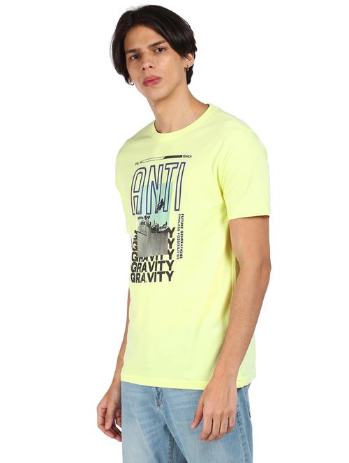 yellow printed t-shirt - 17932545 - Very Small Image - 1