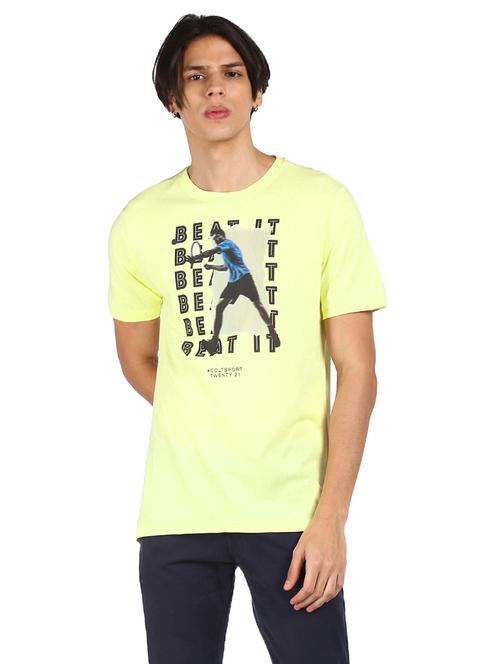 yellow printed t-shirt - 17932560 - Very Small Image - 1