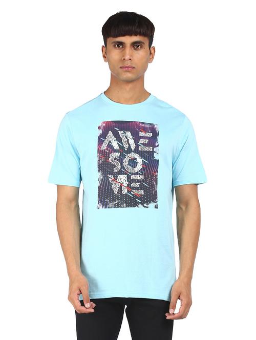 light blue printed t-shirt - 17932586 - Very Small Image - 1