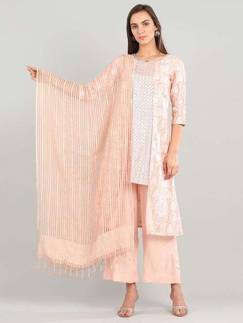 pink viscose dupatta - 17933342 - Very Small Image - 1