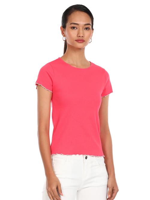 round neck solid tee  - 17935318 - Very Small Image - 1