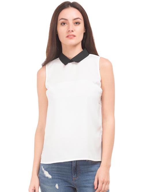 peterpan collar solid shirt - 17936000 - Very Small Image - 1